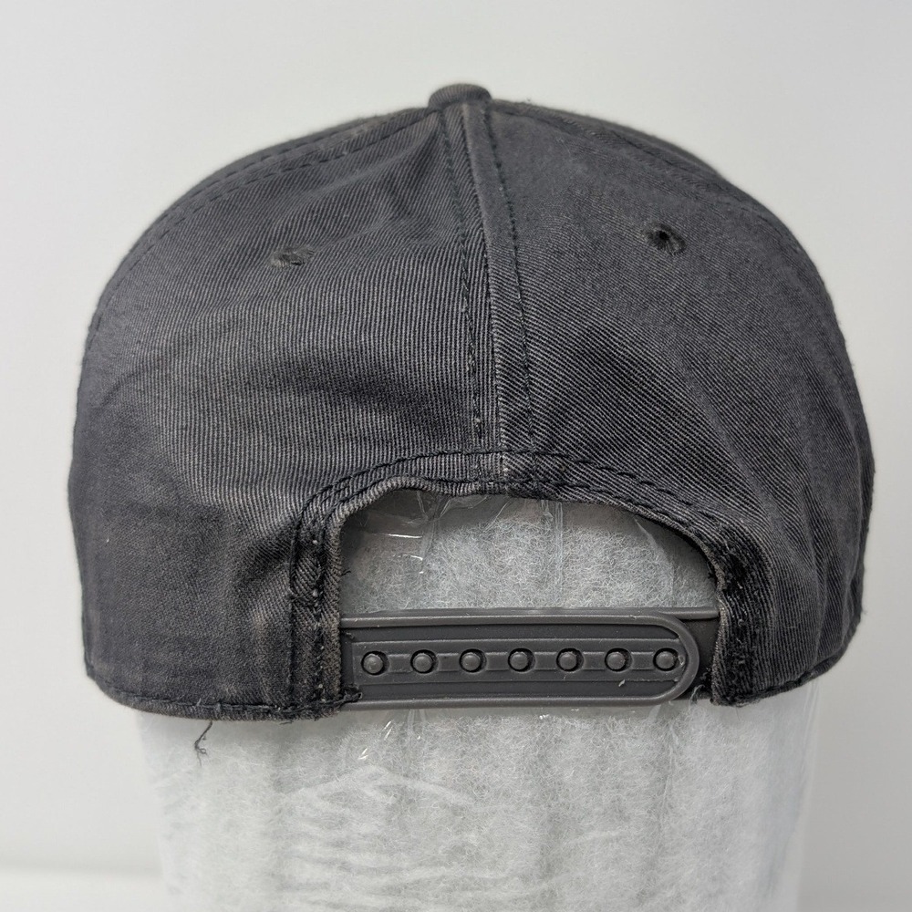Ecko Unltd Gray Flat Brim Snapback Hat Y2K Vintage Rhino Logo 1972 - Picture 2 of 16